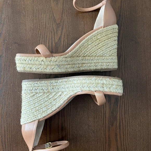 Stuart Weitzman Nude Wedge Espadrilles - Picture 8 of 9